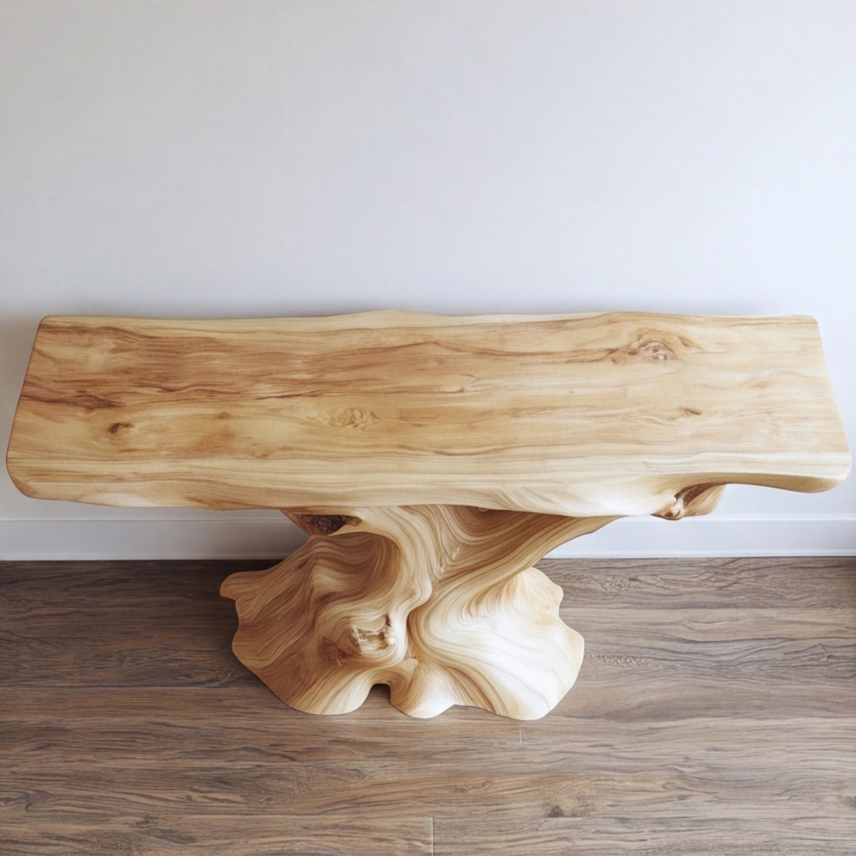 Vaelthorn Sculpted Solid Wood Console Table